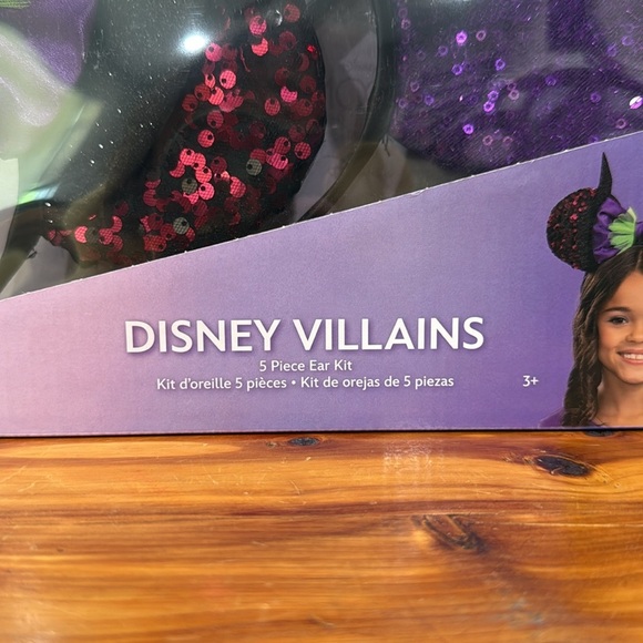 NIB Disney Villains Ear Headband Set of 5 - Picture 4 of 8
